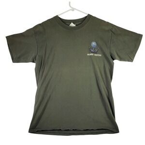 Promise Keepers Mens Large Olive Green T-Shirt Break Down Walls Tour vintage y2k